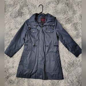 *Like New* Yoki Women's Medium Blue Anorak Outerwear Jacket w/ Removable Hood